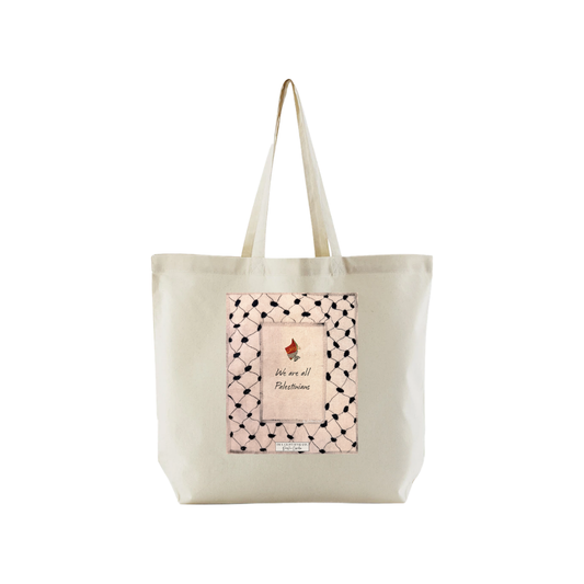 We Are All Palestinians Natural Tote Bag