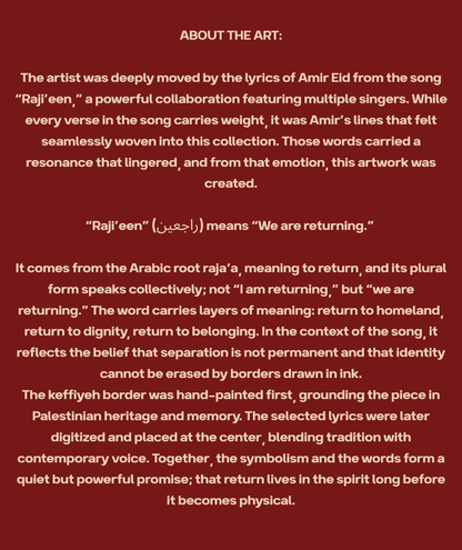 Raj'ieen - We Are Returning About the Art