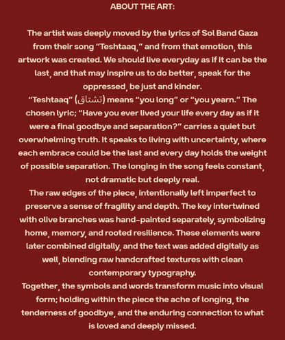 Teshtaaq About the Art