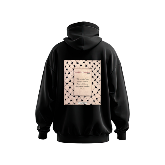 Lowkey - Long Live Palestine Black Hoodie Design