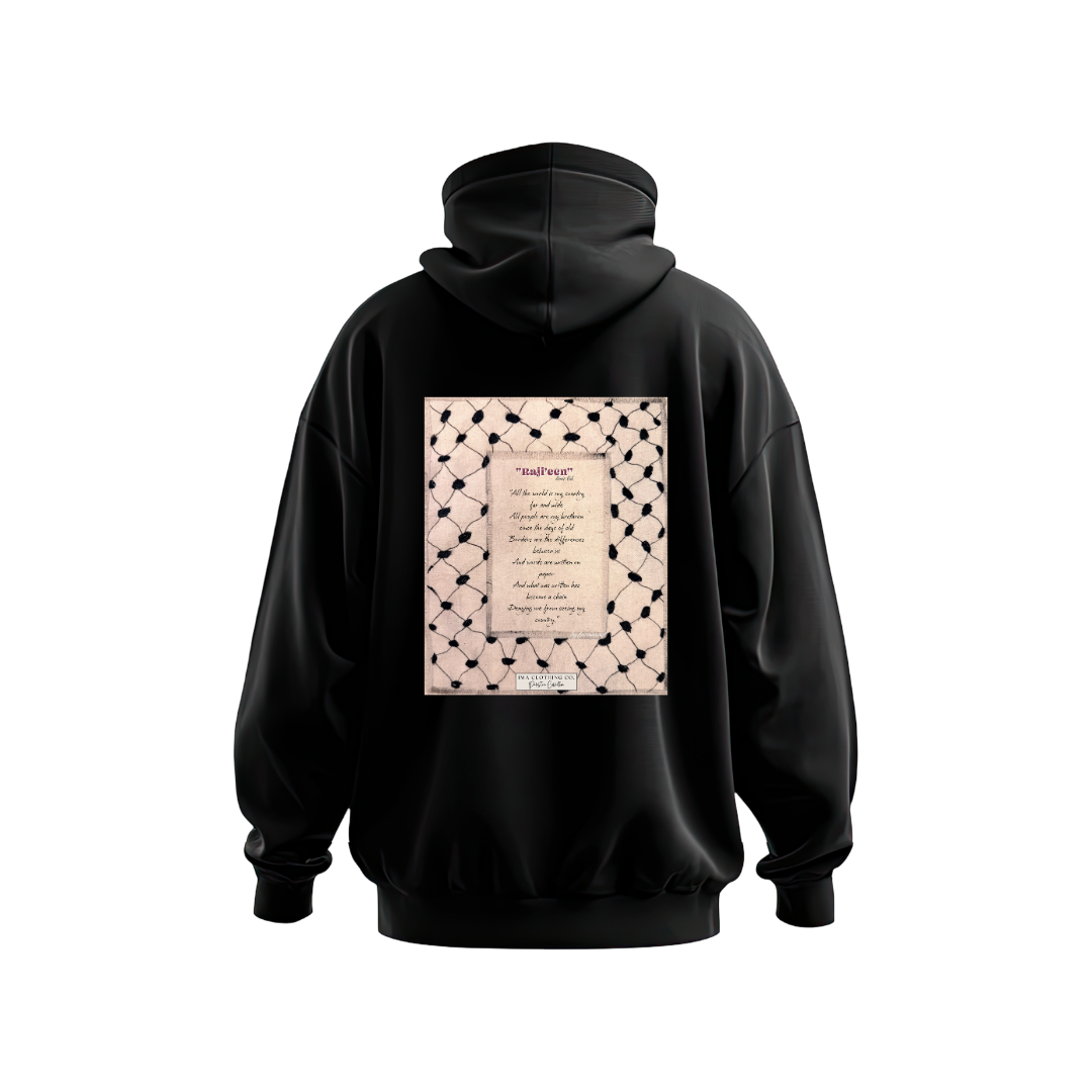 Raj'ieen - We Are Returning Black Hoodie Design