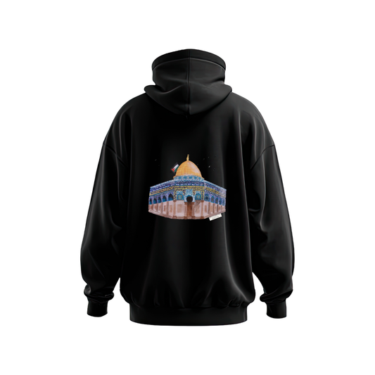 Al Quds Black Hoodie Design