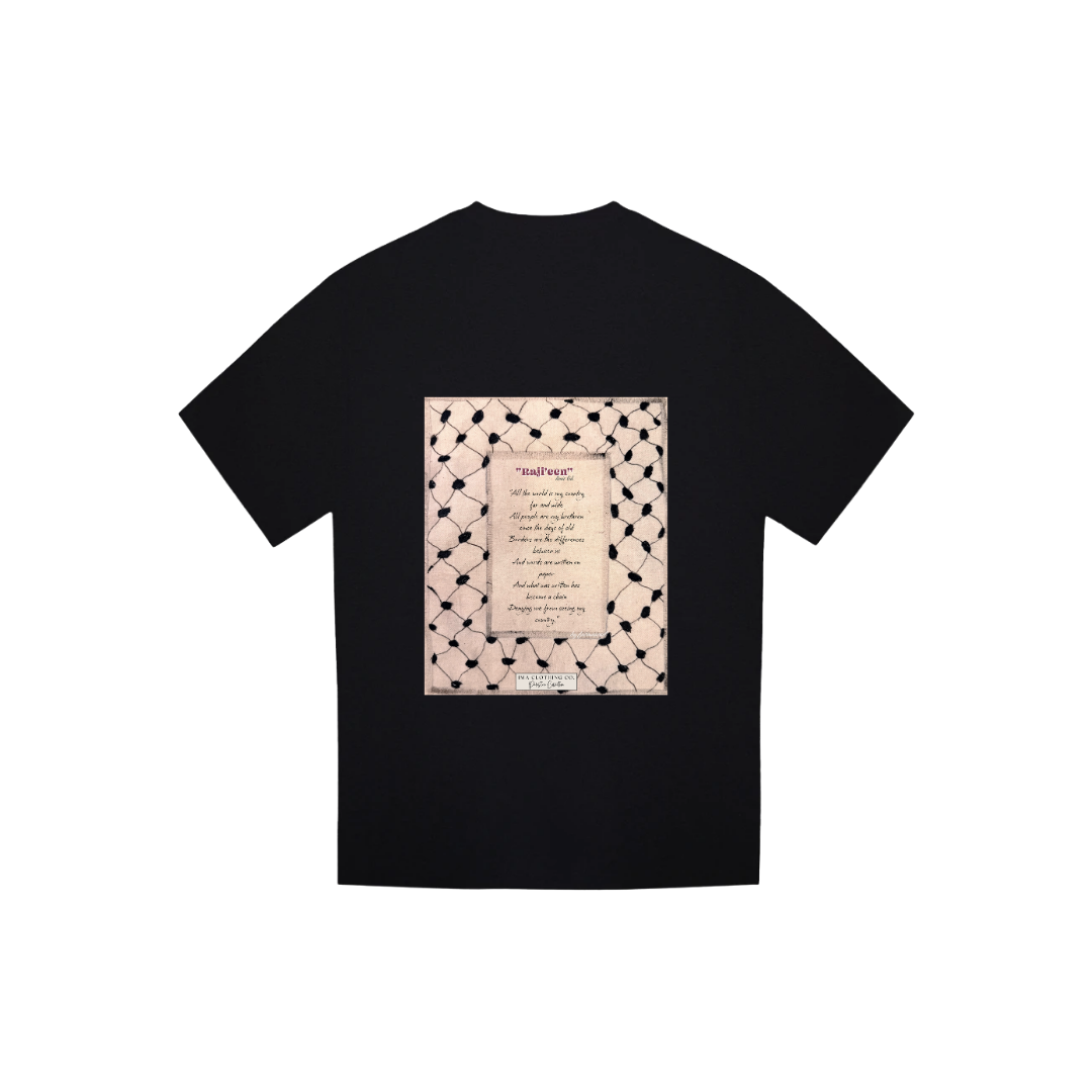 Raj'ieen - We Are Returning Black Tee Design