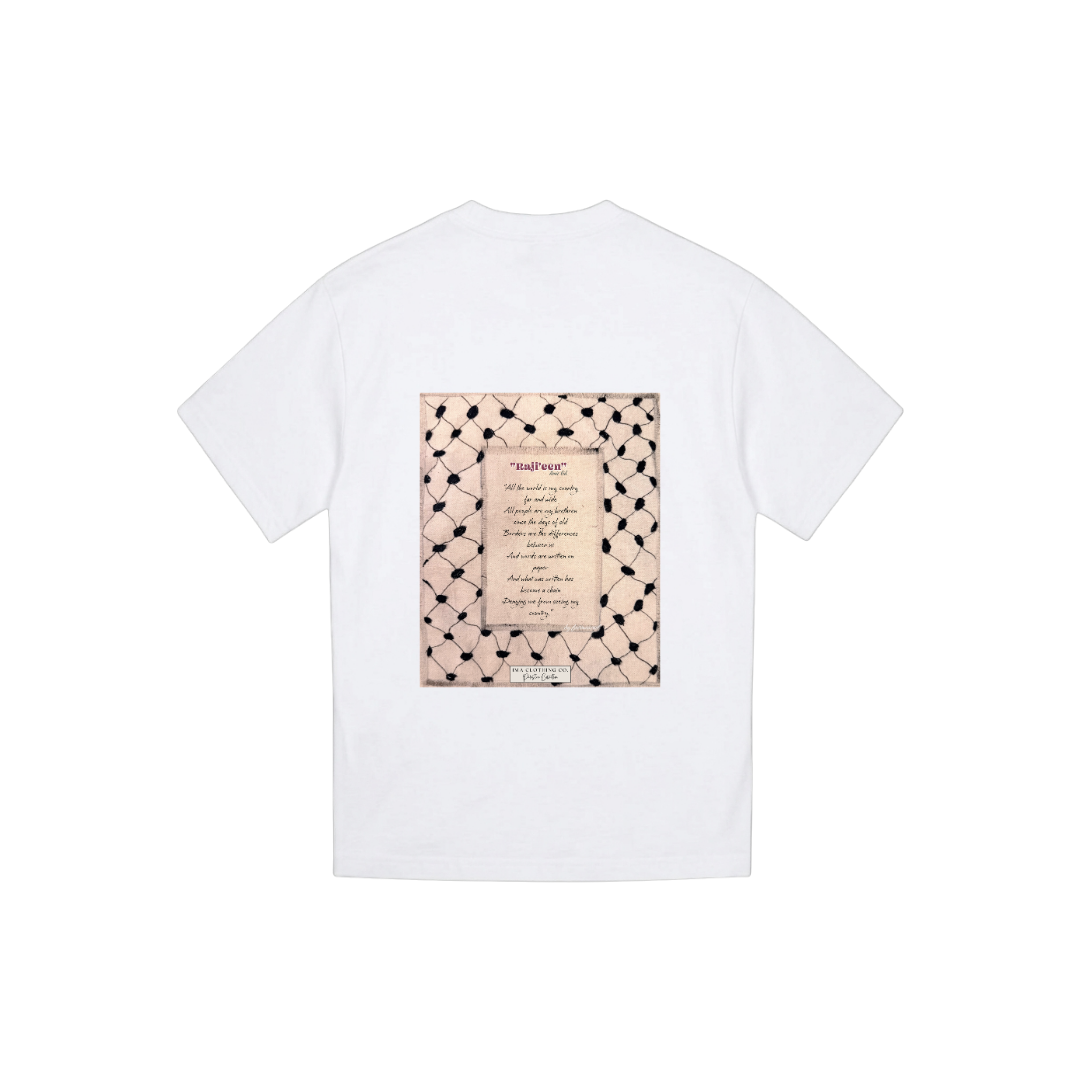 Raj'ieen - We Are Returning White Tee Design