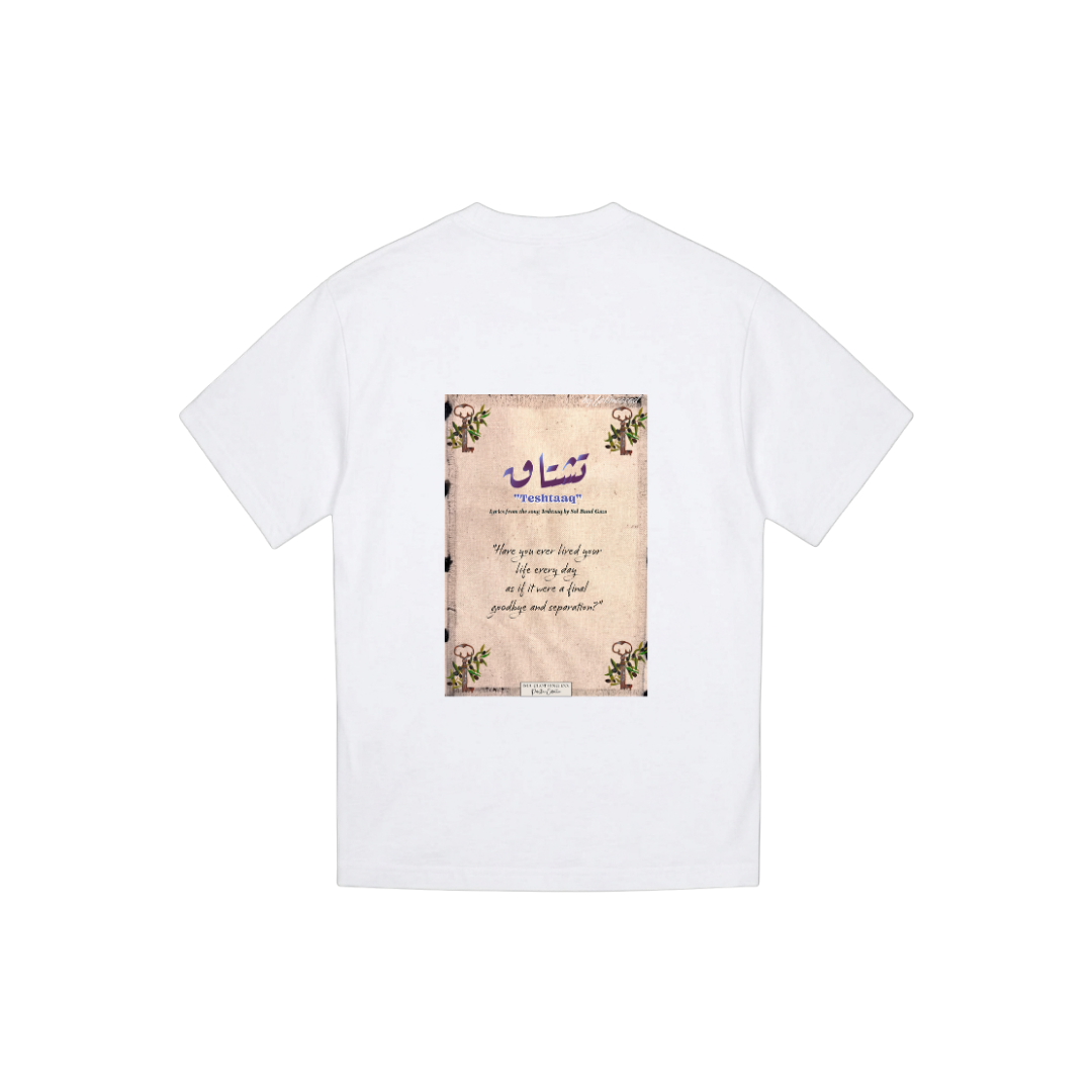 Teshtaaq White Tee Design