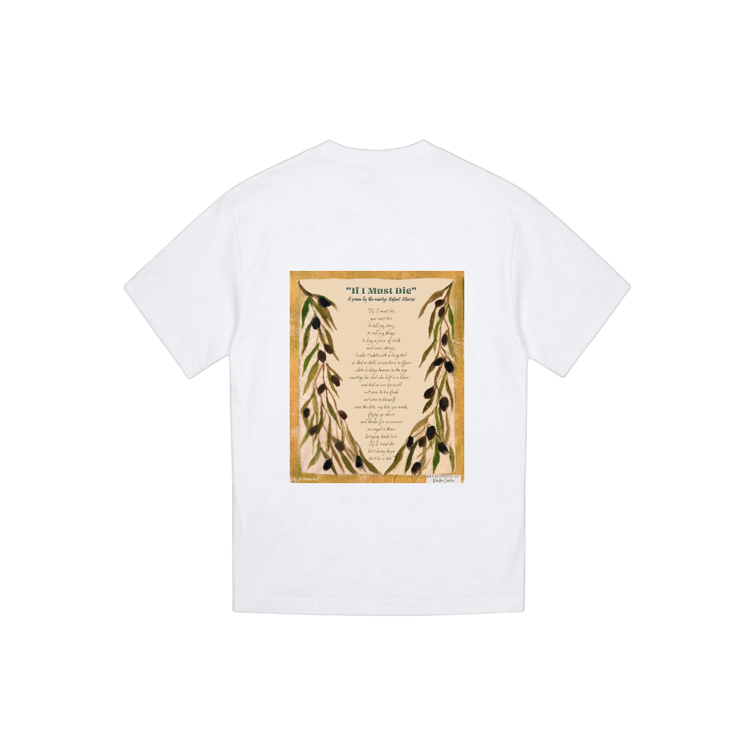 Refaat Alareer White Tee Design