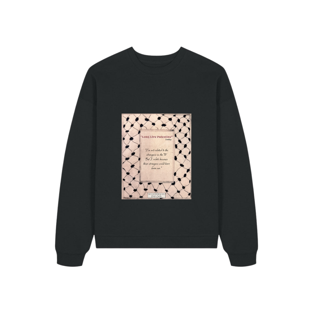 We Are Just Children Black Sweatshirt Design
