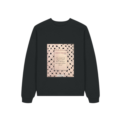 We Are Just Children Black Sweatshirt Design