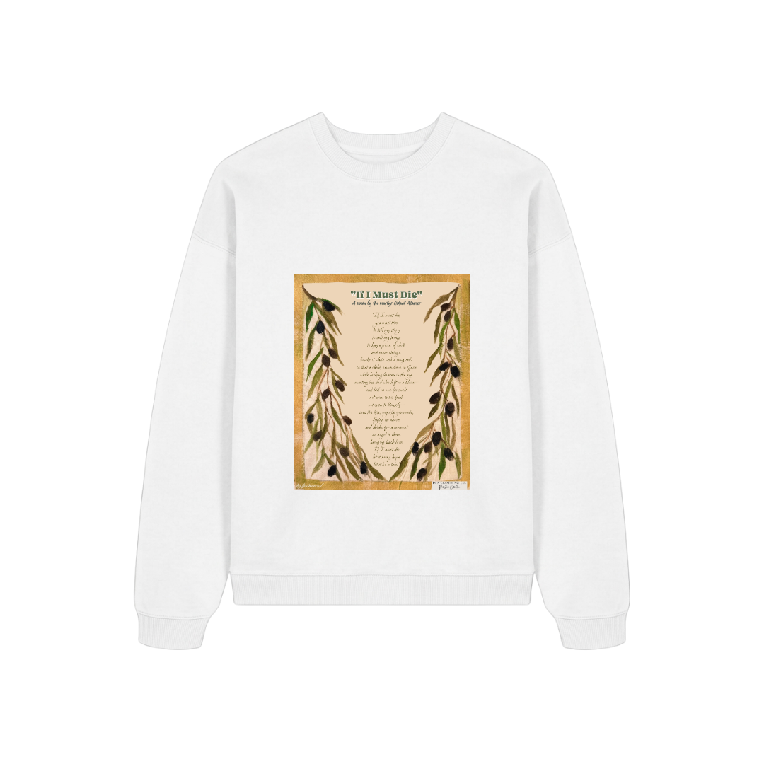 Refaat Alareer White Sweatshirt Design