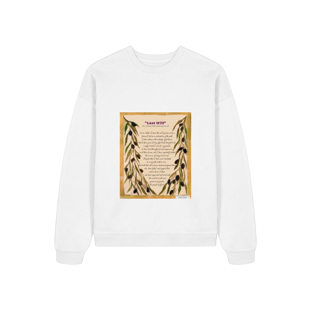 Martyr Saleh Al-Jafarawy White Sweatshirt Design