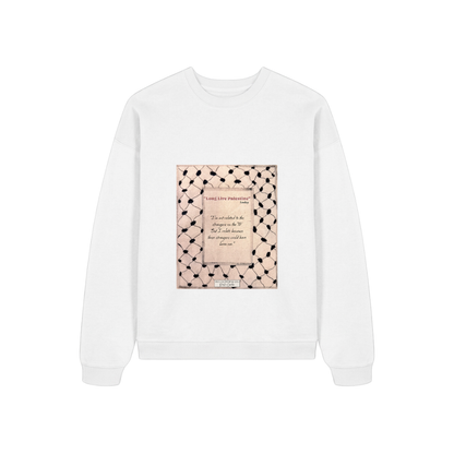 We Are Just Children White Sweatshirt Design