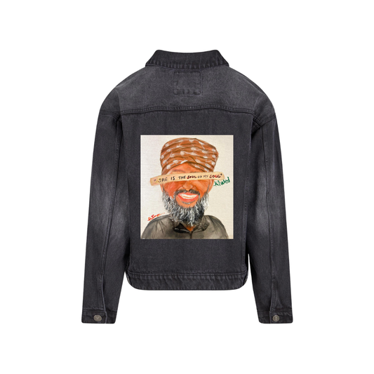 In Remembrance of Khaled Nabhan & Reem Black Denim Jacket