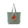Watermelon Keffiyeh Sage Green Tote Bag
