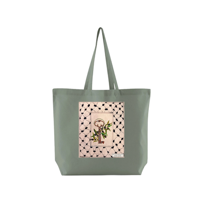 The Key Is Witness Sage Green Tote Bag