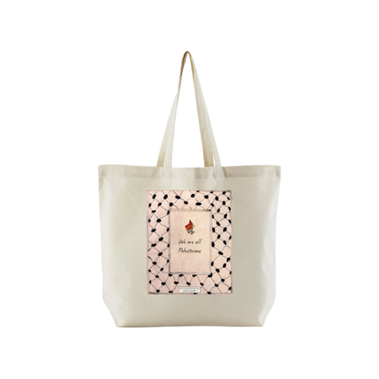 We Are All Palestinians Natural Tote Bag